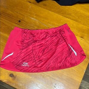 Women's Red Athletic Mini Skirt